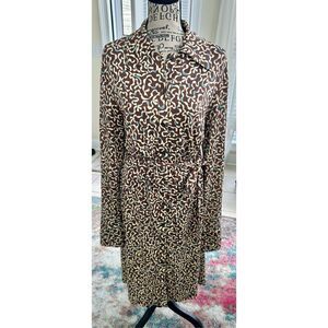 Barry Pace 100% Silk Shirt Dress